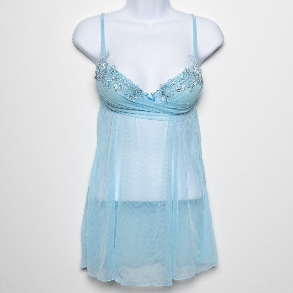 Lingerie from La Vie En Rose in XS (Light Blue)